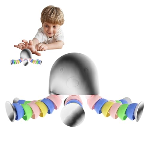 Leryveo Squish Octopus | Lustiges Stressabbau-Spielzeug für Erwachsene mit LED-Licht | Buntes Kinderspielzeug, inspirierendes Quetschspielzeug für Freund, Zeitvertreib, Party von leryveo