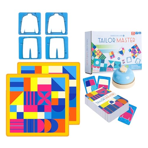 Leryveo Tailor Master-Spiel, Tailor Master-Matching-Spiel | Farblich passendes Tischspiel - Grafisches, farblich passendes Doppelkampf-Tischspiel für Kinder, Tailor Master, Kinderpuzzle, Denk- und von leryveo