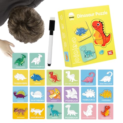 Leryveo Vorschul-Puzzle-Spielzeug, Vorschul-Puzzle-Aktivität, Cartoon Montessori Puzzles - Lernspielzeug für Kinder im von 0–3 Jahren, Lernspielzeug, Rätselbrett, Spielzeug von leryveo