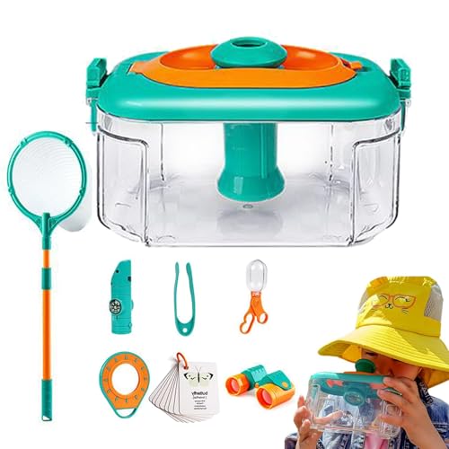 Leryveo Wurmfänger-Set, Beobachtungsset | Wurm-Viewer-Spielzeug für Kinder - Vergrößerndes Critter Catcher-Set, Critter Catcher-Käfig, Backyard Explorer Viewer-Sammelset für Kinder von leryveo