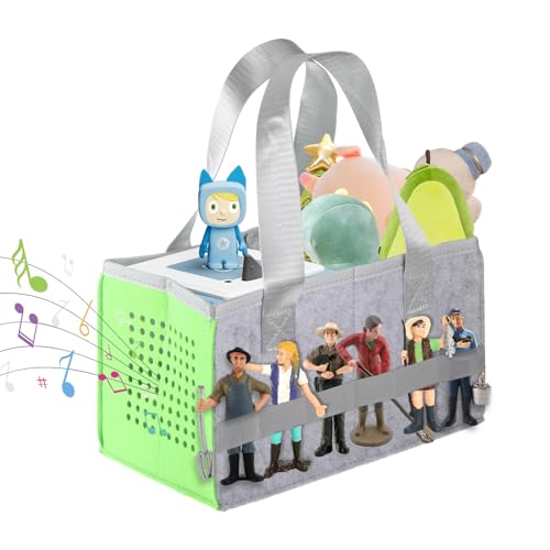 Tasche für Toniebox, Toniebox Tasche Tonie Tasche Tonie Figuren Aufbewahrung Box Tragetasche mit Griff Home Outdoor Handtasche für Toniebox Starterset Audio Player und Toniebox Figur Bezug Kinder von letcdfer