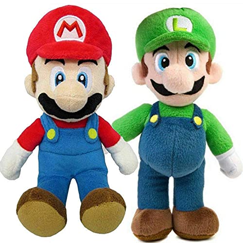 FVLFIL lhtczzb 2 Stück/Set 35Cm Super Mario Bros Plüschpuppe Mario Luigi Spielzeug, Weiche Kuscheltierpuppen Spielzeug Kinder Kinder Geburtstag von ZYZYZK