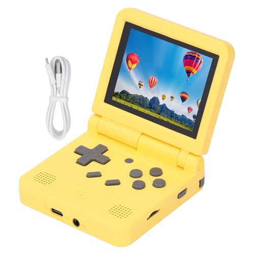 Lihsong Flip Handheld-Spielekonsole, 2 Einstellbarer Winkel, 3-Zoll-Bildschirm, 15 Emulator-Unterstützung, Tragbare Retro-Video-Gaming-Konsole (16G) von lihsong