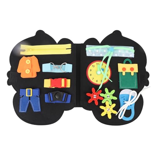 Lihsong Foldable Filz Board Bildungsleben und Lernfähigkeiten Softes Sensorisches Filzlernboard für Kinder Reisen von lihsong