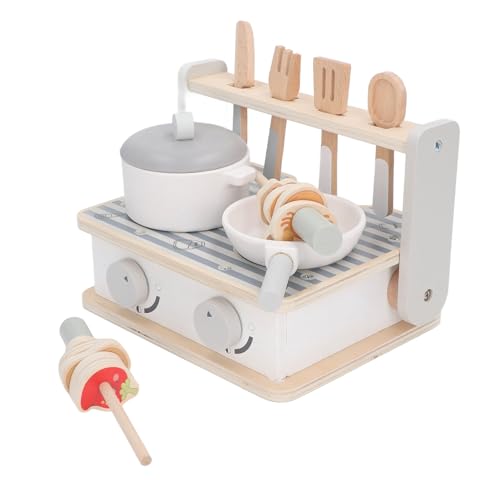 Lihsong Kinder Holzküche Barbecue Grill Spielzeug Lernsimulation Küche Grill Kochspielset von lihsong