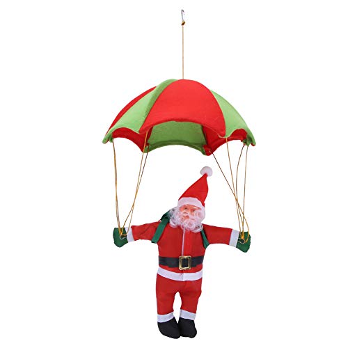 Lihsong Schöner Anhänger, Fallschirm, Weihnachtsmann, Puppe, Baby, Kind, Weihnachten, Spielzeug, Ges chenk, Dekoration (35-cm-Fallschirm für ältere Menschen) von lihsong