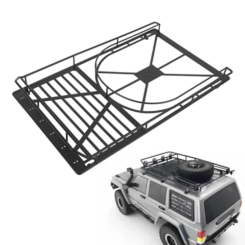 lihsong RC Auto Dach Gepäck Rack Metall Stylish Look Dach Gepäckträgerschale für Axiale SCX6 1/6 RC -Auto von lihsong