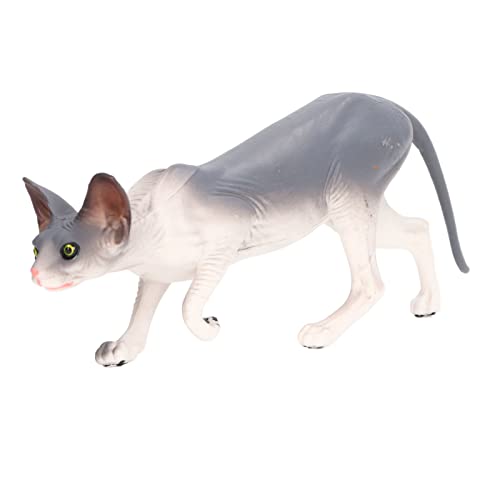 lihsong Simulation Haarlose Katze Modell Spielzeug Lebendige Kleine Haustier Katze Figuren Spielzeug für Hause Desktop Dekoration (PL127 1840) von lihsong