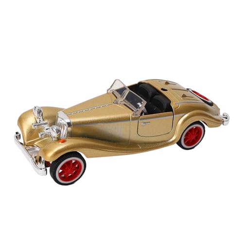 lihsong Vintage-Cabrio-Automodell Im Maßstab 1:32, Legierungsdruckguss-Modellauto, Spielzeug für Kinder, Geburtstagsgeschenk (Gold) von lihsong