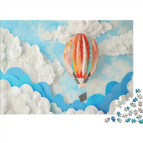 3D Heißluftballon Puzzle 1000 Teile Puzzle Für Erwachsene Geschicklichkeitsspiel Für Die Ganze Familie Premium Quality Schöne Geschenkidee Kräftigen Farben 1000pcs (75x50cm) von lihuogongsio