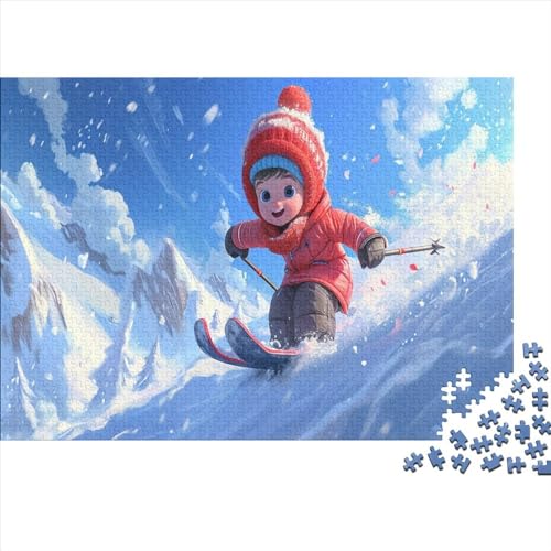 3D Ski Puzzle 300 Puzzle Skiport Erwachsene Impossible Puzzle Geschicklichkeitsspiel Für Die Ganze Familie Puzzle Erwachsene Premium Quality Farbig Spaß 300pcs (40x28cm) von lihuogongsio