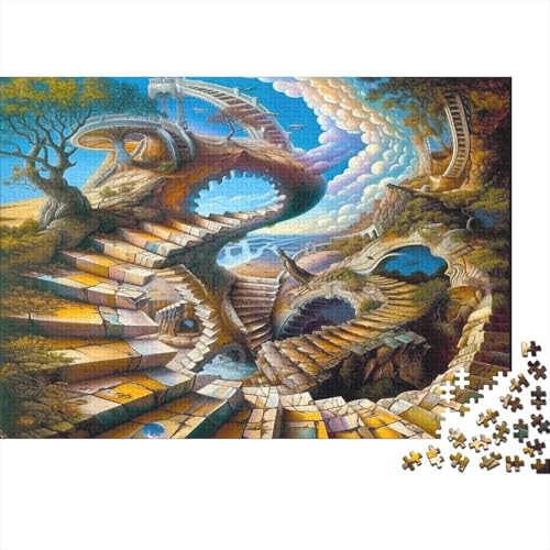 3D-Stereoskopie Puzzle Für Erwachsene 300 Puzzle Erwachsene Anspruchsvoll Puzzle Puzzlegröße Puzzle Unmögliches Puzzle Spielzeug Geschenk Premium Quality 300pcs (40x28cm) von lihuogongsio