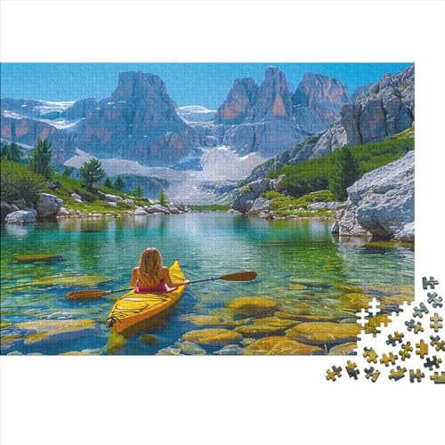 Alpen Puzzle Für Erwachsene 500 Puzzle Bergsee Anspruchsvoll Puzzle Teile Erwachsener Kniffel Spaß Für Die Ganze Familie Unmögliches Puzzle DIY Kreative 500pcs (52x38cm) von lihuogongsio