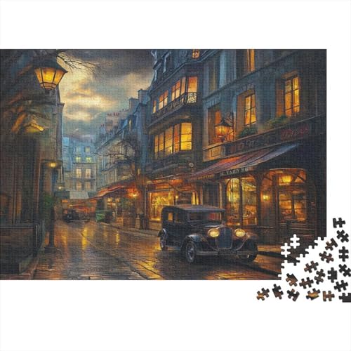 Alte Pariser Straße 1000 Stück Puzzles Alter des Dampfes Impossible Puzzle Schwer Für Erwachsene Lernspiel Spielzeug Geschenk Schöne Geschenkverpackung Premium Quality Mehrfarbig 1000pcs (75x50cm) von lihuogongsio