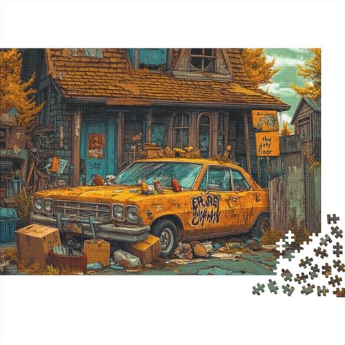 Altes Haus 300 Stück Puzzles Oldtimer Lernspiel Spielzeug Geschenk Geschicklichkeitsspiel Für Die Ganze Familie Schöne Geschenkidee DIY Kreative 300pcs (40x28cm) von lihuogongsio