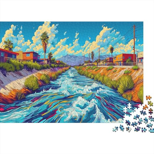 Amerika 500 Teile Puzzle Fluss Tijuana Impossible Für Erwachsene Hochwertiger Puzzle Fantasy Schöne Geschenkidee DIY Kreative Unterhaltung Spielzeug Dekoration 500pcs (52x38cm) von lihuogongsio