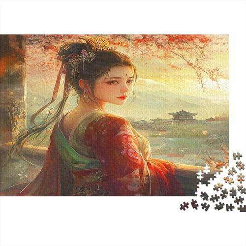 Ancient Chinesisch Prinzessines 500 Stück Puzzles Für Erwachsene Chinesisch Geschicklichkeitsspiel Für Die Ganze Familie Schöne Geschenkidee DIY Kreative Unterhaltung 500pcs (52x38cm) von lihuogongsio