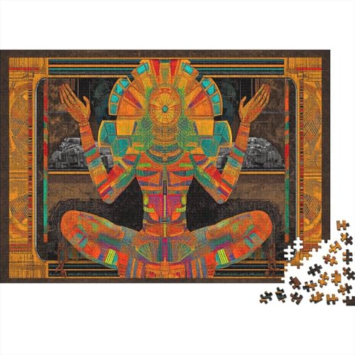 Anunnaki Puzzle 1000 Teile Stammeskultur Puzz Erwachsene Spielepuzzles HochwerTiger Geschicklichkeitsspiel Lernspiel Spielzeug Geschenk Schöne 1000pcs (75x50cm) von lihuogongsio