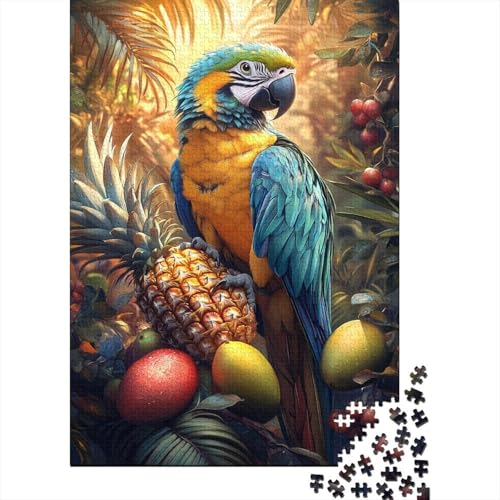 Ara 1000 Stück Puzzles Papagei Erwachsene Stress Abbauen Familien 1000 Brain Challenge Lernspiel Spielzeug Premium Quality Spielzeug Geschenk 1000pcs (75x50cm) von lihuogongsio