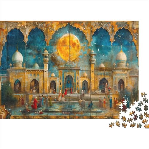 Araber Puzzle 300 Teile Gerichtsszene Puzz Erwachsene Spielepuzzles HochwerTiger Geschicklichkeitsspiel Lernspiel Spielzeug Geschenk Schöne Geschenkidee Farbig 300pcs (40x28cm) von lihuogongsio