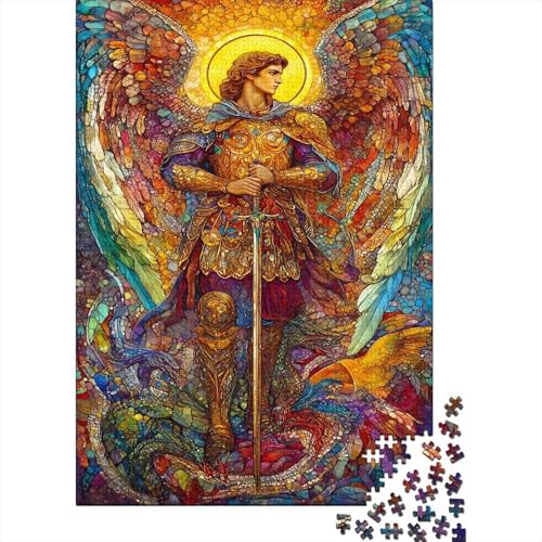 ArchEngel Michael Puzzle 1000 Puzzle Engel Erwachsene Impossible Puzzle Geschicklichkeitsspiel Für Die Ganze Familie Puzzle Erwachsene Premium Quality 1000pcs (75x50cm) von lihuogongsio