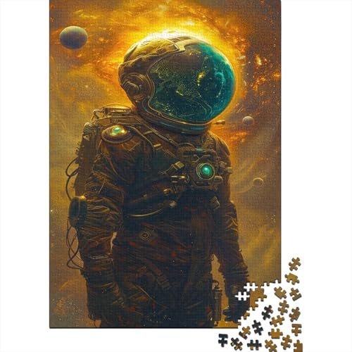 Astronaut Puzzle 500 Teile Weltraum Puzz Erwachsene Spielepuzzles Hochwertiger Geschicklichkeitsspiel Lernspiel Spielzeug Geschenk Schöne Geschenkidee Farbig 500pcs (52x38cm) von lihuogongsio