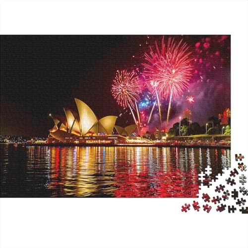 Australien 300 Stück Puzzles Für Erwachsene Sydney Opera House Lernspiel Herausforderung Lernspiel Spielzeug Geschenk Stress Abbauen Lernspiel Spielzeug Geschenk Farbig 300pcs (40x28cm) von lihuogongsio