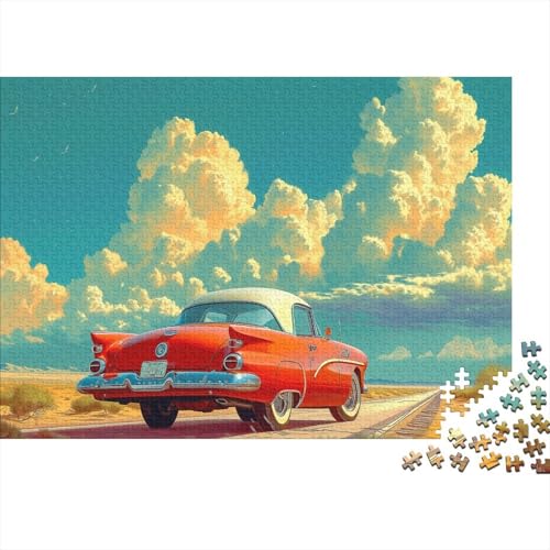 Auto 300 Stück Puzzles Oldtimer Lernspiel Spielzeug Geschenk Geschicklichkeitsspiel Für Die Ganze Familie Schöne Geschenkidee DIY Kreative Unterhaltung 300pcs (40x28cm) von lihuogongsio