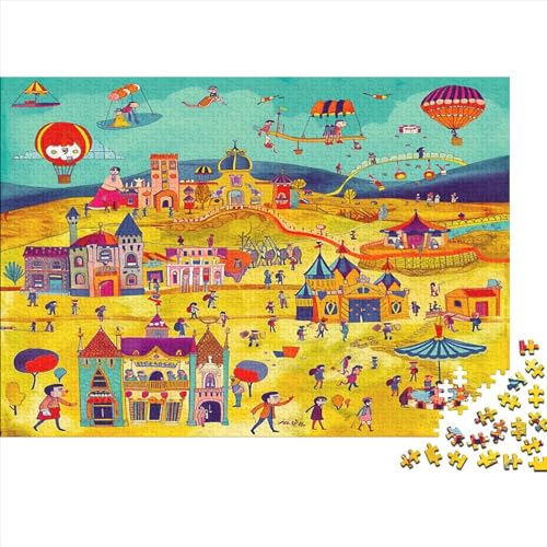 Autonival 1000 Teile Puzzle Großer Karneval Impossible Für Erwachsene HochwerTiger Puzzle Fantasy Schöne Geschenkidee DIY Kreative Unterhaltung Spielzeug Dekoration 1000pcs (75x50cm) von lihuogongsio