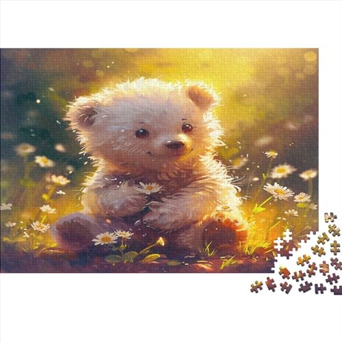 Bär Puzzle 300 Puzzle Bezaubernder Bär Erwachsene Impossible Puzzle Geschicklichkeitsspiel Für Die Ganze Familie Puzzle Erwachsene Premium Quality Farbig Spaß 300pcs (40x28cm) von lihuogongsio