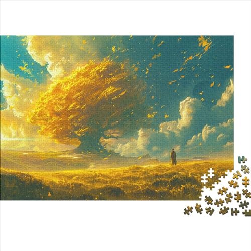 Baum Puzzle 1000 Puzzle Baum des Lebens Erwachsene Impossible Puzzle Geschicklichkeitsspiel Für Die Ganze Familie Puzzle Erwachsene Premium Quality Farbig Spaß 1000pcs (75x50cm) von lihuogongsio