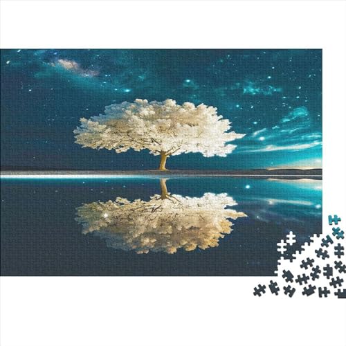 Baum Puzzle Für Erwachsene 1000 Puzzle Wasserspiegelung Anspruchsvoll Puzzle Teile Erwachsener Kniffel Spaß Für Die Ganze Familie Unmögliches Puzzle DIY Kreative 1000pcs (75x50cm) von lihuogongsio