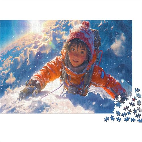 Bergsteigen 1000 Stück Puzzles Bergsteigen Stress Abbauen Familien-Puzzlespiel Kräftigen Farben Schöne Geschenkverpackung Lernspiel Spielzeug Geschenk Premium Quality 1000pcs (75x50cm) von lihuogongsio