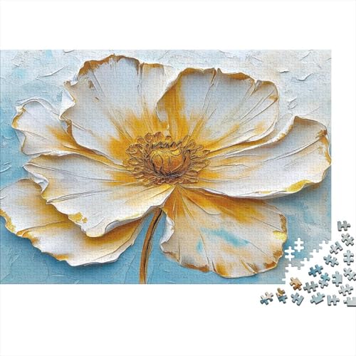 Blume Puzzle 300 Teile Puzzle Für Erwachsene Ölgemälde Brain Challenge Geschicklichkeitsspiel Stress Abbauen Familien Herausforderndes Schöne Geschenkidee 300pcs (40x28cm) von lihuogongsio