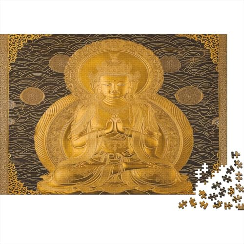 Buddha 1000 Stück Puzzles Für Erwachsene Geschicklichkeitsspiel Für Die Ganze Familie Schöne Geschenkidee DIY Kreative Unterhaltung Fantasy-Puzzle 1000pcs (75x50cm) von lihuogongsio