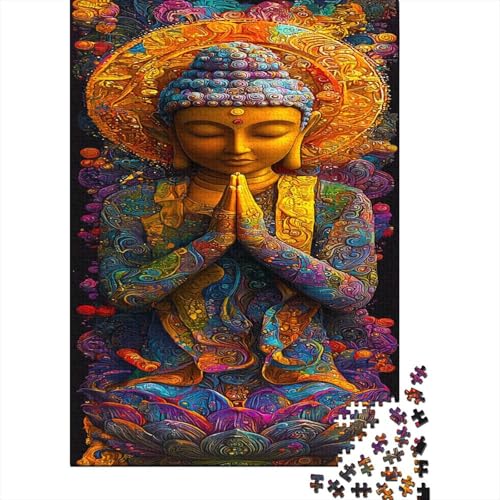 Buddha 1000 Teile Puzzle Mandalla Impossible Für Erwachsene HochwerTiger Puzzle Fantasy Schöne Geschenkidee DIY Kreative Unterhaltung 1000pcs (75x50cm) von lihuogongsio