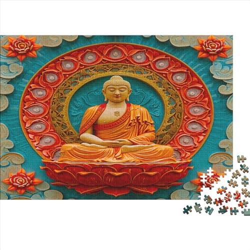Buddha Puzzle Für Erwachsene 1000 Puzzle Tathagata Buddha Erwachsene Anspruchsvoll Puzzle Puzzlegröße Puzzle Unmögliches Puzzle Spielzeug Geschenk Premium Quality 1000pcs (75x50cm) von lihuogongsio