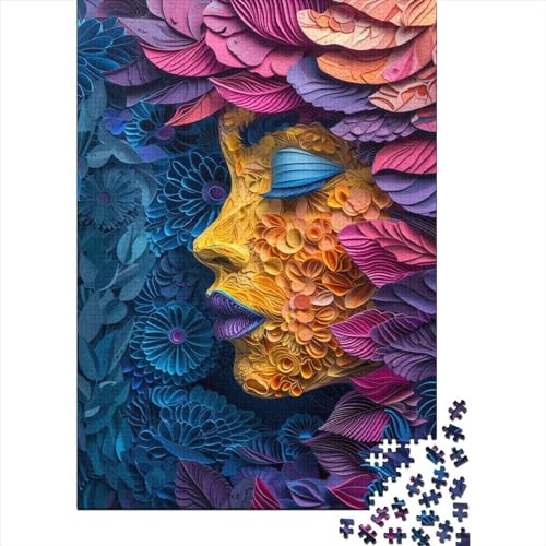 Bunt 1000 Stück Puzzles 3D-Kunst Stress Abbauen Familien-Puzzlespiel Kräftigen Farben Schöne Geschenkverpackung Lernspiel Spielzeug Geschenk Premium Quality 1000pcs (75x50cm) von lihuogongsio