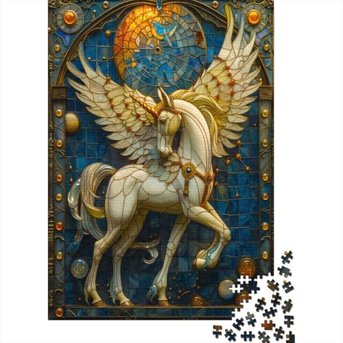 Buntglas 1000 Stück Puzzles Buntglas Lernspiel Spielzeug Geschenk Geschicklichkeitsspiel Für Die Ganze Familie Schöne Geschenkidee DIY Kreative Unterhaltung 1000pcs (75x50cm) von lihuogongsio