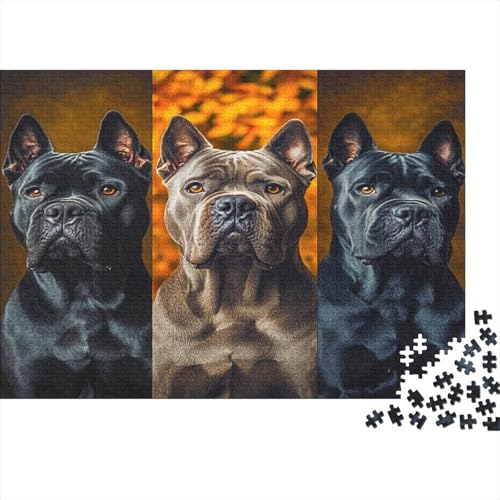 Cane Corso 500 Stück Puzzles Für Erwachsene Polizeihund Lernspiel Herausforderung Lernspiel Spielzeug Geschenk Stress Abbauen Lernspiel Spielzeug 500pcs (52x38cm) von lihuogongsio