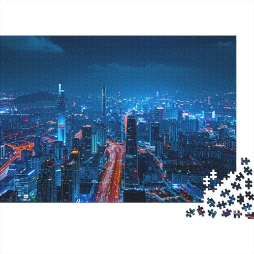 China Stadt 300 Stück Puzzles Shenzhen Lernspiel Spielzeug Geschenk Geschicklichkeitsspiel Für Die Ganze Familie Schöne Geschenkidee DIY Kreative Unterhaltung 300pcs (40x28cm) von lihuogongsio