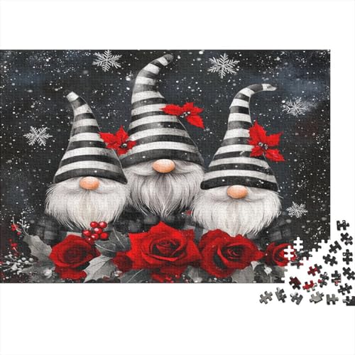 DREI kleine Zwerge Puzzle Für Erwachsene 500 Puzzle Weihnachten Anspruchsvoll Puzzle Teile Erwachsener Kniffel Spaß Für Die Ganze Familie Unmögliches Puzzle DIY Kreative 500pcs (52x38cm) von lihuogongsio