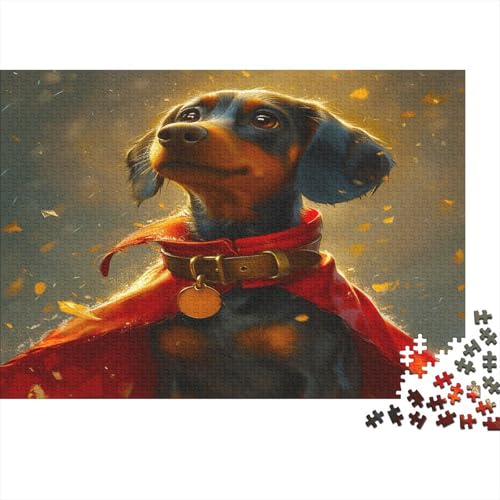 Dackel Puzzle Für Erwachsene 300 Puzzle Dackel Anspruchsvoll Puzzle Teile Erwachsener Kniffel Spaß Für Die Ganze Familie Unmögliches Puzzle DIY Kreative 300pcs (40x28cm) von lihuogongsio