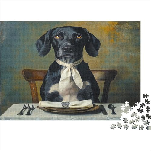 Deutsch Kurzhaar Vorstehhund Puzzle 1000 Teile Puzzle Für Erwachsene Hund Geschicklichkeitsspiel Für Die Ganze Familie Premium Quality Schöne Geschenkidee Kräftigen Farben 1000pcs (75x50cm) von lihuogongsio