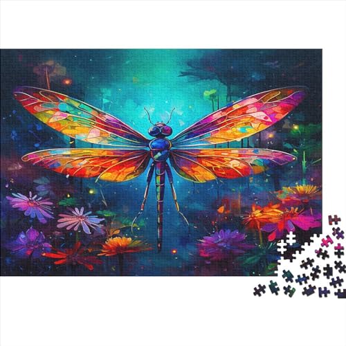 Drachefly Puzzle 300 Puzzle Magische Libelle Erwachsene Impossible Puzzle Geschicklichkeitsspiel Für Die Ganze Familie Puzzle Erwachsene Premium Quality Farbig Spaß 300pcs (40x28cm) von lihuogongsio