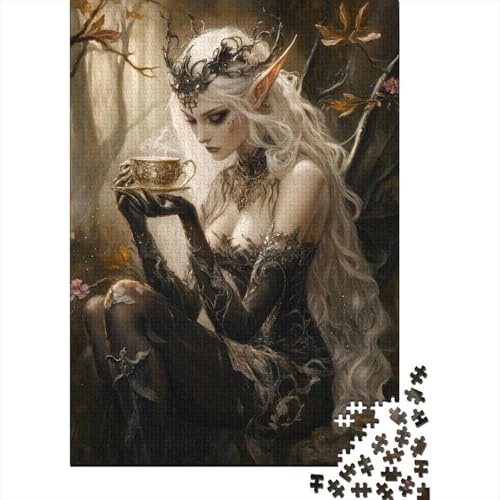 Elf Königin Puzzle 1000 Teile Kobold Puzz Erwachsene Spielepuzzles HochwerTiger Geschicklichkeitsspiel Lernspiel Spielzeug Geschenk Schöne 1000pcs (75x50cm) von lihuogongsio