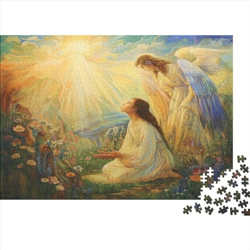 Engel Puzzle 1000 Teile Garten Eden Puzz Erwachsene Spielepuzzles HochwerTiger Geschicklichkeitsspiel Lernspiel Spielzeug Geschenk Schöne Geschenkidee Farbig 1000pcs (75x50cm) von lihuogongsio