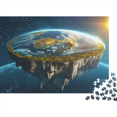 Erde Puzzle Für Erwachsene 300 Puzzle Flache Erde Erwachsene Anspruchsvoll Puzzle Puzzlegröße Puzzle Unmögliches Puzzle Spielzeug Geschenk Premium Quality 300pcs (40x28cm) von lihuogongsio