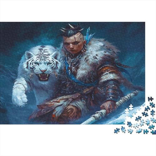 Eskimo Frau 1000 Stück Puzzles Weißer Tiger Impossible Puzzle Schwer Für Erwachsene Lernspiel Spielzeug Geschenk Schöne Geschenkverpackung Premium Quality Mehrfarbig 1000pcs (75x50cm) von lihuogongsio