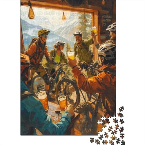 Extremsport Puzzle 1000 Puzzle Mountainbike Erwachsene Impossible Puzzle Geschicklichkeitsspiel Für Die Ganze Familie Puzzle Erwachsene Premium Quality Farbig Spaß 1000pcs (75x50cm) von lihuogongsio